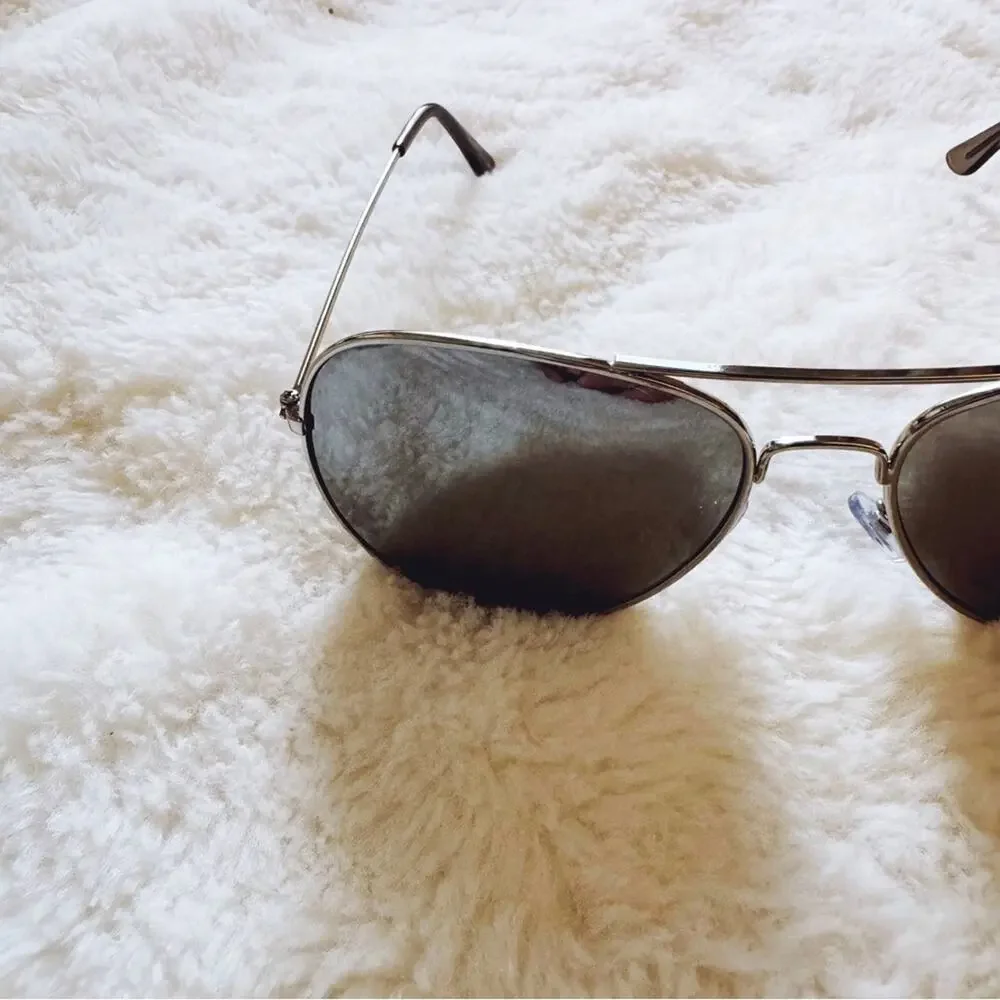 Carter Silver Classic Aviator Sunglasses